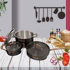 High Quality Tri-Ply Stainless Steel Cookware Set 